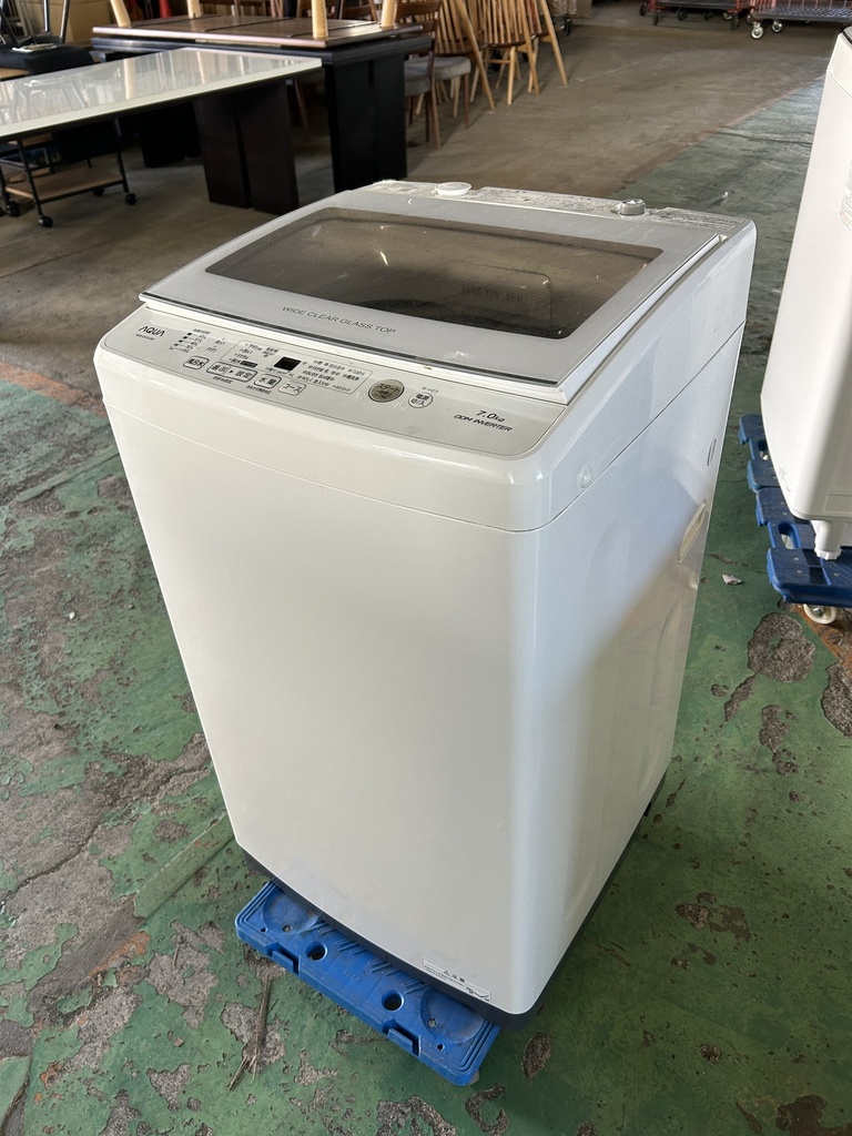 全自動洗濯機 7.0kg アクア AQW-GV70J 2020 製造番号:222746 正常動作  